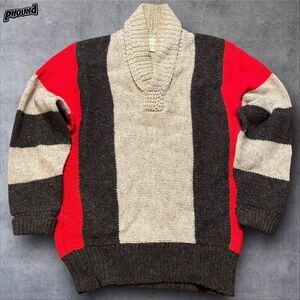 Jacob Reeds Sons Vtg Sweater Shawl Collar 50s 60s Sweater